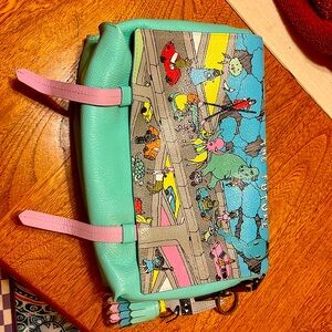 Min and Mon Reversible bag with matching keychain